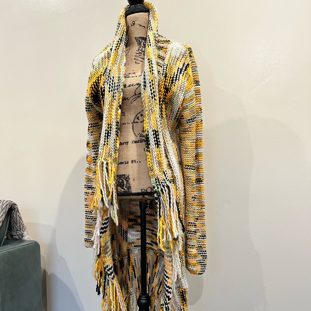 SOLD -- NWOT Boho cozy knit long cardigan sweater.